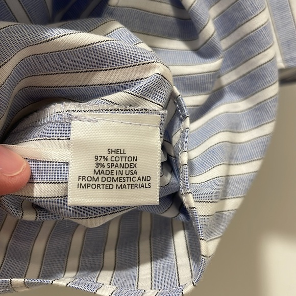 Wayf Striped Top NWT Size XS Light Blue Off Shoulder - Picture 6 of 7